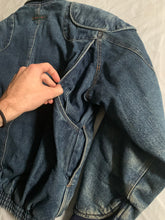 Load image into Gallery viewer, aw1986 Katharine Hamnett Denim Cargo Bomber Jacket - Size L