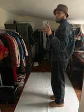 Load image into Gallery viewer, aw1986 Katharine Hamnett Denim Cargo Bomber Jacket - Size L