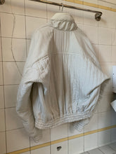 Load image into Gallery viewer, 1980s Issey Miyake White Quilted Nylon Bomber Jacket - Size S