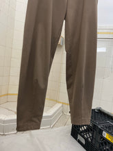 Load image into Gallery viewer, 1980s Katharine Hamnett Twill Khaki Baggy Trousers with Waist Synch and Tapered Cuff - Size L