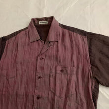 Load image into Gallery viewer, 2000s Issey Miyake Iridescent Plum Crinkled Shirt - Size L