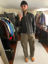 Load image into Gallery viewer, 1990 CDGH Cropped Black Leather Bomber Jacket - Size OS