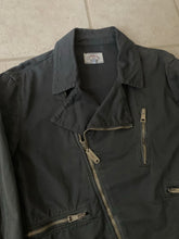 Load image into Gallery viewer, 1990s Armani Faded Grey Cotton Biker Jacket - Size M