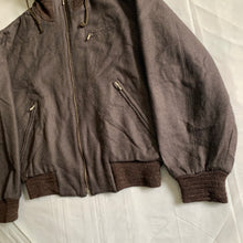 Load image into Gallery viewer, 1990s Katharine Hamnett Ribbed Neck Hooded Work Bomber Jacket - Size L