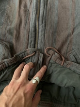 Load image into Gallery viewer, 1990s Armani Cropped Linen Collarless Swing Jacket - Size XL