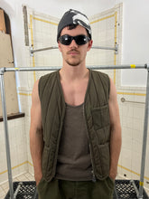 Load image into Gallery viewer, 1990s Armani Military Olive Quilted Vest - Size M