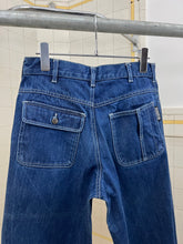 Load image into Gallery viewer, 2000s Samsonite ‘Travel Wear’ Denim with Hem Cuff Snap Detail - Size XS