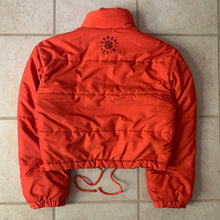 Load image into Gallery viewer, 1990s Armani Cropped Iridescent Orange Nylon Puffer - Size S