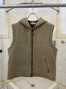 1980s Armani Quilted Hooded Vest - Size XL