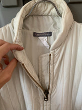 Load image into Gallery viewer, 1980s Issey Miyake White Quilted Nylon Bomber Jacket - Size S