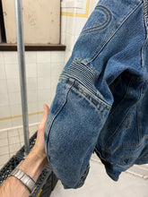 Load image into Gallery viewer, Vintage Padded Denim Moto Jacket - Size L