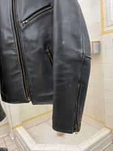 Load image into Gallery viewer, 2000 Comme des Garcons Homme Distressed Cropped Leather Jacket - Size S
