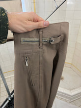Load image into Gallery viewer, 1980s Katharine Hamnett Twill Khaki Baggy Trousers with Waist Synch and Tapered Cuff - Size L