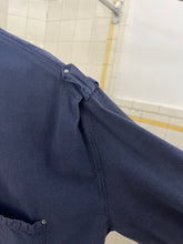 Load image into Gallery viewer, 1980s Marithe Francois Girbaud Navy Military Shirt with Shoulder Gathering Detail - Size S