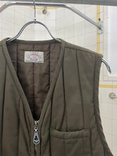 Load image into Gallery viewer, 1990s Armani Military Olive Quilted Vest - Size M