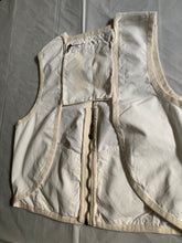 Load image into Gallery viewer, 1990s Armani White with Beige Trim Racer Vest - Size L