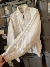 Load image into Gallery viewer, 1980s Issey Miyake White Quilted Nylon Bomber Jacket - Size S