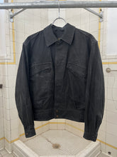 Load image into Gallery viewer, 1980s Armani Cropped Waxed Linen Military Blouson - Size S