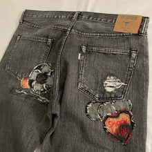Load image into Gallery viewer, 2000s Yohji Yamamoto x Spotted Horse Repaired Distressed Denim - Size XL