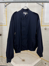Load image into Gallery viewer, 1990s Katharine Hamnett Wide Bomber with Articulated Ribbed Cuffs in Navy - Size L