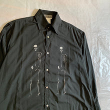 Load image into Gallery viewer, aw1994 Yohji Yamamoto Dual Skeleton Polyester Shirt - Size M