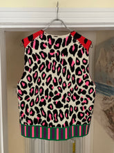 Load image into Gallery viewer, ss2018 CDGH+ Red Leopard Print Knitted Vest - Size M