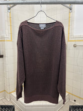 Load image into Gallery viewer, 1980s Marithe Francois Girbaud Knitted Thermal Boatneck Sweater - Size XL