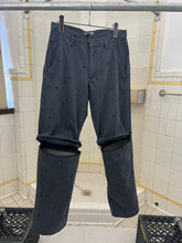 Load image into Gallery viewer, 2000s Lad Musician Gunmetal Modular Zip Offs with Pill Embroidery - Size M