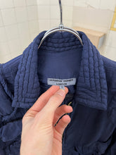 Load image into Gallery viewer, aw1986 Katharine Hamnett Silk Navy Cargo Bomber - Size OS