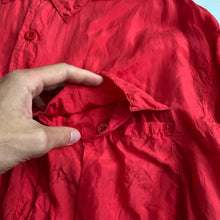 Load image into Gallery viewer, 1980s Katharine Hamnett Burnt Red Silk Big Pocket Shirt - Size OS