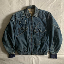 Load image into Gallery viewer, aw1986 Katharine Hamnett Denim Cargo Bomber Jacket - Size L
