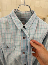 Load image into Gallery viewer, 1980s Marithe Francois Girbaud Double Pleated Shoulder Plaid Shirt - Size L