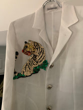 Load image into Gallery viewer, ss1998 Issey Miyake Mesh Blazer with Tiger Sequins - Size S