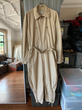 Load image into Gallery viewer, 1990s Armani Light Khaki Belted Military Flight Jumpsuit - Size M