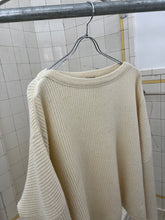 Load image into Gallery viewer, 1980s Marithe Francois Girbaud Cropped Oversized Wide Neck Sweater - Size L