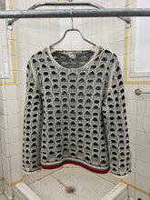 Load image into Gallery viewer, 2001 Comme des Garcons Low Gauge Knitted Cutout Sweater - Size S