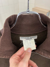 Load image into Gallery viewer, 1990s Katharine Hamnett Brown Textured Quarter Zip - Size M