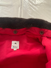 Load image into Gallery viewer, 2000s Vintage Jipijapa Red Nylon Backzip Jacket with Removable Fur Collar - Size M