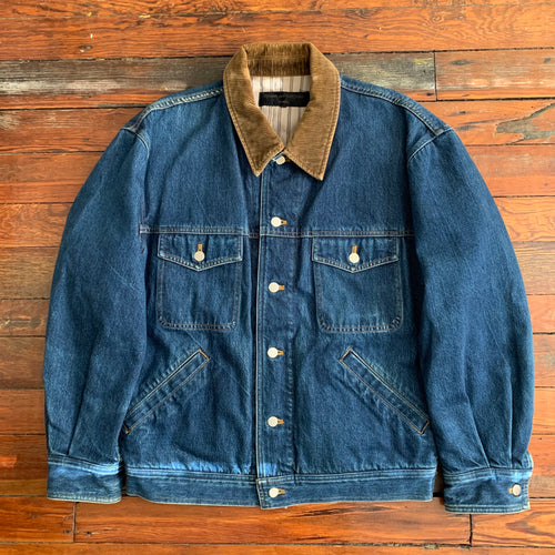 1980s CDGH Heavy Denim Chore Jacket - Size L