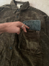 Load image into Gallery viewer, 1990s Armani Brown Texture Knitted Pocket Shirt - Size M
