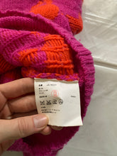 Load image into Gallery viewer, 2001 Junya Watanabe Pink and Red Houndstooth Sweater - Size S