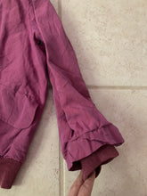 Load image into Gallery viewer, 1990s Armani Iridescent Magenta Linen Bomber with Cuff Detailing - Size S