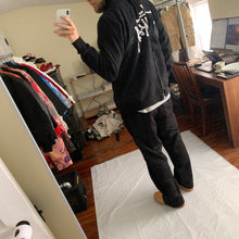 Load image into Gallery viewer, 2015 Kiko Kostadinov x Stussy Split Reconstructed Black Hoodie - Size XL