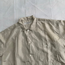 Load image into Gallery viewer, 1990s Katharine Hamnett Beige Silk Pocket Short Sleeve Shirt - Size L