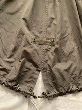 Load image into Gallery viewer, ss2004 Issey Miyake Military Khaki Bungee Cord Long Raincoat - Size M