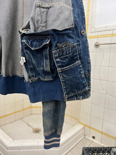 Load image into Gallery viewer, 1980s Katharine Hamnett Denim Teddy Jacket with Hidden Cargo Pocket- Size L