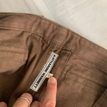 Load image into Gallery viewer, 1980s Katharine Hamnett Brown Cotton Military Trousers with Zipper Hems - Size M