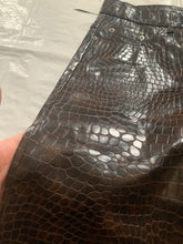 Load image into Gallery viewer, 1990s Dexter Wong Faux Crocodile Skin Pants - Size M