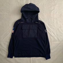 Load image into Gallery viewer, aw2015 Cav Empt Navy Fleece Hooded Pullover - Size L