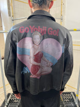 Load image into Gallery viewer, aw1991 Yohji Yamamoto 6.1 The Men "Go Yohji Go" Pin-up A2 Leather Jacket - Size XL